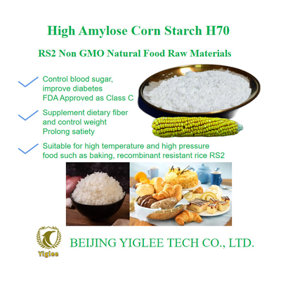 BEIJING YIGLEE TECH Amido di mais ad alto contenuto di amilo RS2 resistente A basso indice glicemico Amido di zucchero HAMS alto contenuto di amilo